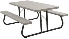 Amazon Com Lifetime 22119 Folding Picnic Table 6 Feet Putty Picnic Tables Garden Outdoor In 2020 Folding Picnic Table Picnic Table Pallet Picnic Tables