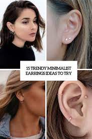 A pair of white chairs. 15 Trendy Minimalist Earrings Ideas To Try Styleoholic