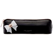 Ted Baker Everlee Bow Pencil Case Black Pencil Case Ted Baker Stationery Essentials