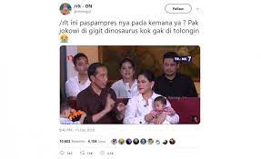 Sabtu 10 agustus 2019 pagi saya baca berita online tentang wisata akhir pekan di gunung batu jonggol bogor. Tangan Digigit Hewan Ini Netizen Pusing Cari Paspampres Jokowi Hitekno Com