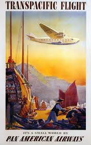 1930s Pan American Airlines Transpacific Travel Poster Retro Snapshots Vintage Airline Posters Travel Art Retro Travel Poster