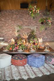 Low Dining Tables Cushion Seating Found Vintage Rentals Bohemian Dining Room Low Dining Table Moroccan Dining Room