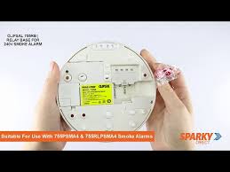 The smoke detector of series es detect used in the detector base can be reset manually or automatically by a short interruption (4 seconds) of the detector voltage. Clipsal 755rb Relay Base For 240v Smoke Alarm Youtube
