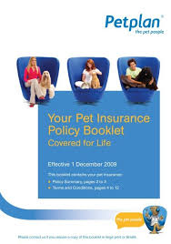 The best pet insurance ever by nationwide®. Your Pet Insurance Policy Booklet Petplan