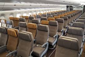 Singapore (sin) > dusseldorf (dus) date: Airbus A350 900 Singapore Airlines Cabin Interior Economy Class Aeronef Net