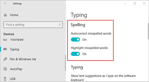 Highlight a misspelled word in the block of a page and disable spell check. How To Turn On Or Off Spell Check On Windows 10