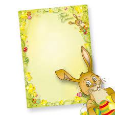Dina 4 osterhasenbilder / malvorlage ostern | ausm. 25 Blatt Din A4 90 G Offsetpapier Osterhase Designpapier Ostern