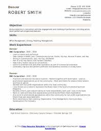 dancer resume samples qwikresume