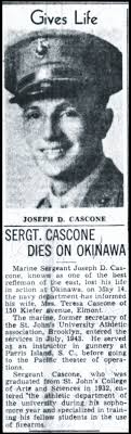 Joseph Daniel Cascone (1909-1945)