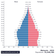 World bank staff estimates using the world bank's total population and age/sex distributions of the united nations population division's world population prospects: Population Of Malaysia 2019 Populationpyramid Net