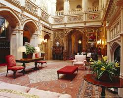 An Interior View Of The Saloon At Highclere Castle A Victorian Country House In High Elizabethan S Highclere Castle English Country House Georgian Style Homes