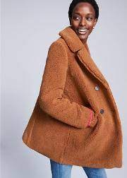 Camel longline borg teddy coat. Shop Red Herring Coats For Women Obsessory
