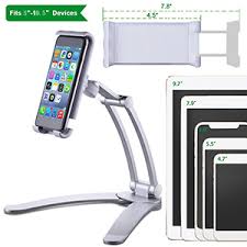 If you want a screen in your kitchen and you don't want to spend a lot of money, amazon's fire tablets are your winner. Amazon Com 2 In 1 Kitchen Tablet Stand Wall Mount Adjustable Under Cabinet Holder Desktop Mount For 5 10 5 Tablets And Mobile Phones Electronics