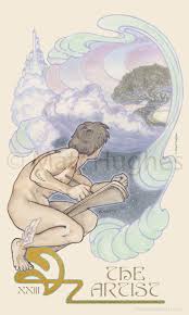 The Artist Bonus Tarot Card From The Tarot Deck By Art Nouveau Artist Matt Hughes Tarot Decks Tarot Decks Art Tarot Card Decks