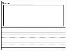 It has a red baseline and dashed midline with lines that are 7/16″ tall. Free Primary Writing Paper By The Kinder Kids Teachers Pay Teachers