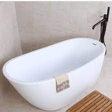 Visit howstuffworks.com to learn hot to install a bathtub. Kingston Brass Aqua Eden 59 X 29 Freestanding Soaking Acrylic Bathtub In 2021 Acrylic Bathtub Free Standing Tub Bathtub