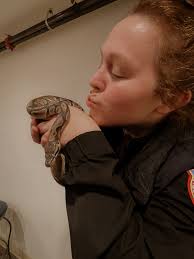Had a little visitor at the firehouse last night 🐍😘 Erica Friel