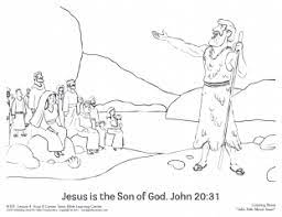 School's out for summer, so keep kids of all ages busy with summer coloring sheets. John Introduced Jesus Coloring Page