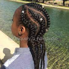 Jumbo Big Feed In Cornrows Natural Hair Styles Kids Hairstyles Hair Styles