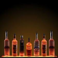 Amazon Com 2 Led Lighted Liquor Bottle Display Shelves Home Bar Lighting Liquor Shelf Bar Lighting Liquor Bottles
