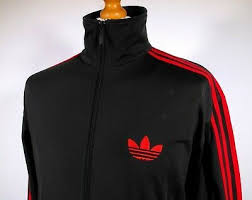 Black Adidas Jacket With Red Stripes Adidas Charcoal Red 3 Stripe Track Jacket 44 Ska Mod Scooter Terraces Skins Fashion Clothing Shoes Accessories In 2020 Monkey Jacket Mens Outfits Black Adidas