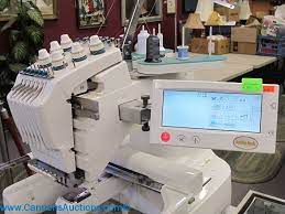 Baby Lock Model Emp 6 Professional Embroidery Machine With Assorted Accessories And Metal Stand Bids Close Thurs 22 Dec From 1 Babylock Sewing Sewing Machine