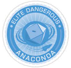 Elite Dangerous Anaconda Seal Blue Sticker By Madjack66 Red Bubble Stickers Elite Bubble Art