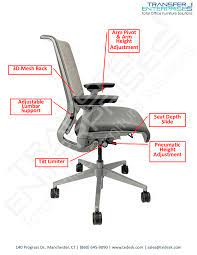 Steelcase Think Leather Tedesk Transfer Enterprises Steelcase Ergonomic Chair Steelcase Think