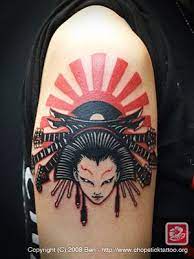 20 Gorgeous Geisha Tattoos Tattoos Traditional Japanese Tattoos Sunrise Tattoo