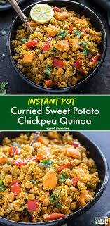 Instant Pot Curried Sweet Potato Chickpea Quinoa Healthy Vegan And Gluten Free M Vegetarian Instant Pot Vegan Instant Pot Recipes Instant Pot Dinner Recipes