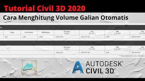 Metode depth area metode depth area merupakan metode paling sederhana untuk menghitung volume tanah. Cara Menghitung Volume Galian Dengan Civil 3d Tutorial Civil 3d 2020 Part 11 Youtube