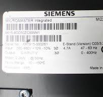 Siemens Micromaster 6SE9615-8DD50ZC89M41 2.2 kW + 6SE9996-0XA11 -New-