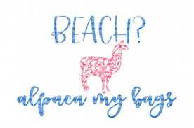 Download Beach Alpaca Svg Files For Silhouette And Cricut Design Space Christmas Cut File Printable Transfer Decal Dxf Commercial Use 55564 Svgs Design Bundles