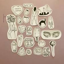 Black And White Aesthetic Stickers Small Black And White Aesthetic Stickers Black And White Aesthetic Aesthetic Stickers White Aesthetic