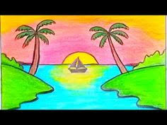 Les 60 Meilleures Images De رسومات جميلة وسهلة En 2020 Dessin De Paysage Facile Dessin De Cascade Dessins Faciles Pour Les Enfants