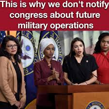 Why Full Congressional Briefings on Iran Strikes Are Risky….The Meme That  Nails It A viral meme featuring Reps. Rashida Tlaib, Ilhan Omar, Alexandria  Ocasio-Cortez, and Ayanna Pressley at a House podium has