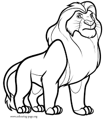 Simba and mufasa coloring page from the lion king category. 84 Wildcats Ideas Disney Coloring Pages Coloring Pages King Coloring Book