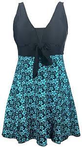 Danify Women S One Piece Bathing Suit Tankini Swimdress Cover Up Swimsuit Green Floral Scrolls Us 12 14 China 4x Swim Dress Beachwear Fashion Women Swimsuits