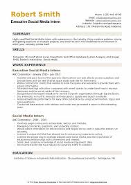 You'll find the highest level of employment for this job in the. Social Media Intern Resume Samples Qwikresume
