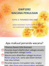 Check 'wacana' translations into english. Gwp1092 1