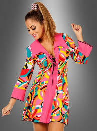 70er Kleid Pink Disco Kostum Bei Kostumpalast 70er Jahre Kostum Kleid Mit Armel Disco Kostum