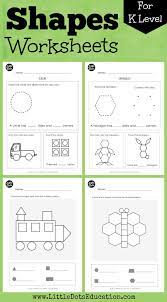 Kindergarten Math Shapes Worksheets And Activities Shapes Worksheets Shapes Worksheet Kindergarten Shapes Kindergarten