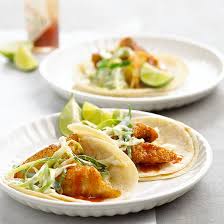 These delicious, healthy and nutritious fish tacos feature perfectly seasoned red snapper filet chunks, mashed avocado and a sprinkling of cheese. Battered Fish Tacos With Grapefruit Salsa And Chipotle Crema Better Homes Gardens