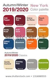 Autumnwinter 20192020 Color Palette Palette Trendy Stock Vector Color Trends Fashion Fall Color Trend Colour Combinations Fashion