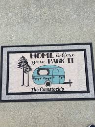 Personalized welcome mats for campers. Camper Door Mat Personalized Doormat Custom Doormat Etsy Personalized Door Mats Custom Doormat Door Mat