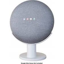 Mount Genie Stand Pedestal For Google Home Mini White Front Zoom Google Home Mini Mini Cool Things To Buy