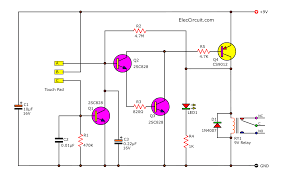 More images for c1815 schematic » 8 Simple Touch Switch Circuit Projects Eleccircuit Com