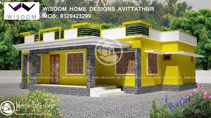 Home plan for 1000 square feet. 1000 Sq Ft Lowcost Beautiful Home Design