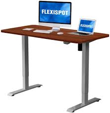 Flexispot Adjustable Desk Electric Standing Desk Sit Stand Desk 48 X 30 Inches Whole Piece Desk Boar In 2020 Adjustable Height Desk Adjustable Desk Home Office Table