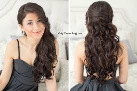 The side hair ends sitting on the shoulder look lusciously and greatly. 15 Easy Prom Hairstyles Updos That Ll Steal The Show